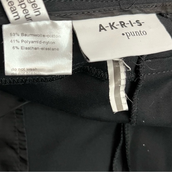 Akris Punto Pants Franca Techno Cotton Pants in Black High Rise Sz US 10 EUC - Picture 16 of 16